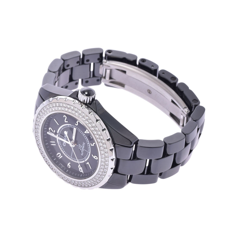 CHANEL Chanel J12 38mm Basel Diamond H0950 Boys' Black ceramic watch, black ceramic black ceramic watch, black ceramic watch, A-rank, black-rank