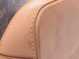 Louis Vuitton monogram rock-it-Brown M4xxxx40102 women's genuine leather handbag AB rank LOUIS VUITTON used silver