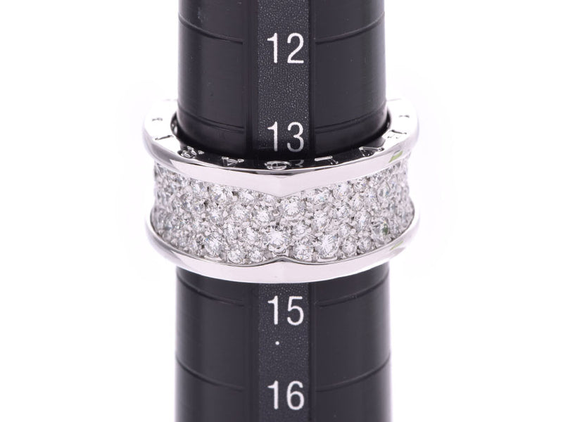BVLGARI Burghali B-ZERO Ring Full Diamond #55 14 Ladies K18WG Ring Ring A Rank A Rank Used Ginzō