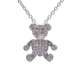 Pomellato Pomerato Bear Motif Ladies K18WG/Diamond Necklace Used