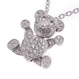 Pomellato Pomerato Bear Motif Ladies K18WG/Diamond Necklace Used