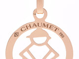 Chaume Akroshool, the baby bovine necklace, YG 4.7g 4.7g A rank, A rank, CHAUMET, the used silver.