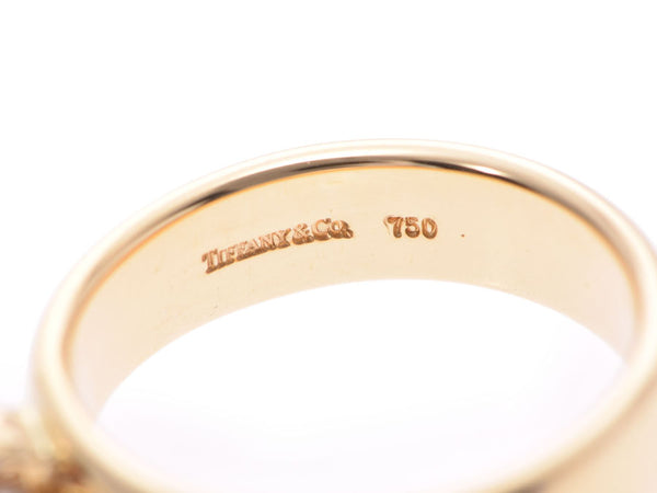 Tiffany Door Knock Ring #7.5 Ladies YG Diamond 6.6g Ring A Rank Good Condition TIFFANY & CO Used Ginzo