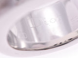 ディオール ロゴリング #53 レディース メンズ WG ダイヤ 21.7g 指輪 Aランク 美品 CHRISTIAN DIOR 中古 銀蔵