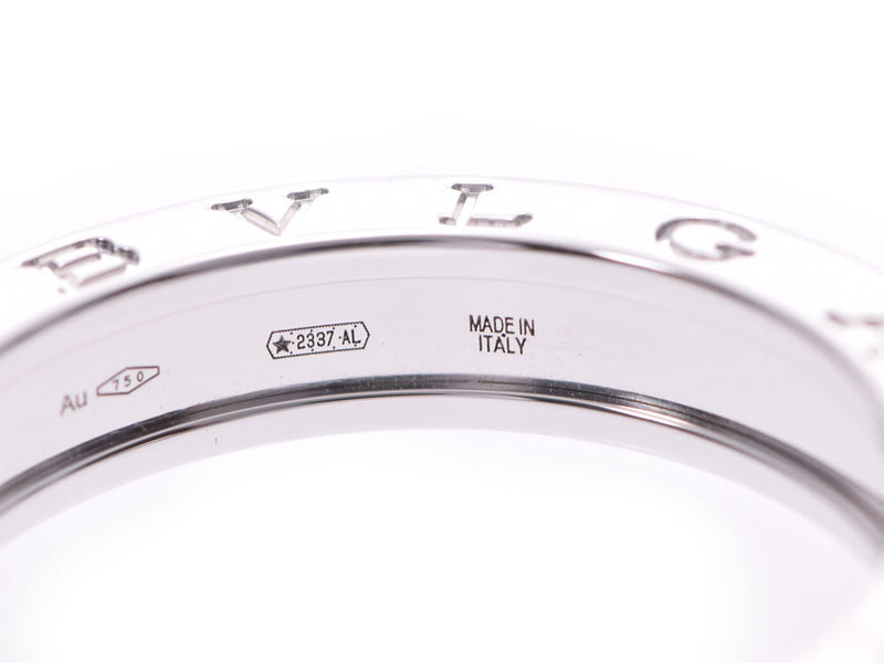 ブルガリ B-ZERO リング ナロー #62 メンズ WG 8.8g 指輪 Aランク BLVGARI 中古 銀蔵