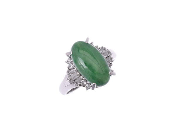 Other Jade diamond 0.41 CT No. 10 ladies Pt900 platinum ring ring a rank used silver stock