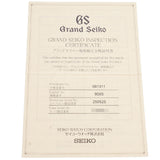 SEIKO Seiko Grand Seiko Back Skate Men's SS/Leather Watch 9S65-00B0/SBGR087 Used