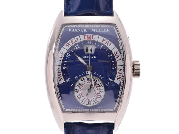 Frank Müller Grand Date, the blue, the blue, the WG/leather, the leather, the leather, the car, the rank, the rank, the plate, the FRANCK MULLER Box, the Box Gara, the Chin,