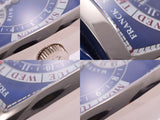 フランクミュラー グランドデイト 青文字盤 8880GD メンズ WG/革 自動巻 時計 Aランク 美品 FRANCK MULLER 箱 ギャラ 中古 銀蔵