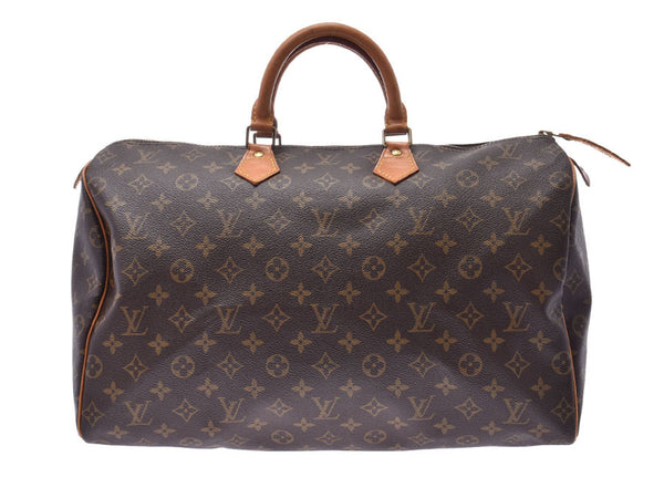 ルイヴィトン モノグラム スピーディ40 ブラウン M41522 メンズ レディース ハンドバッグ Bランク LOUIS VUITTON 中古 銀蔵