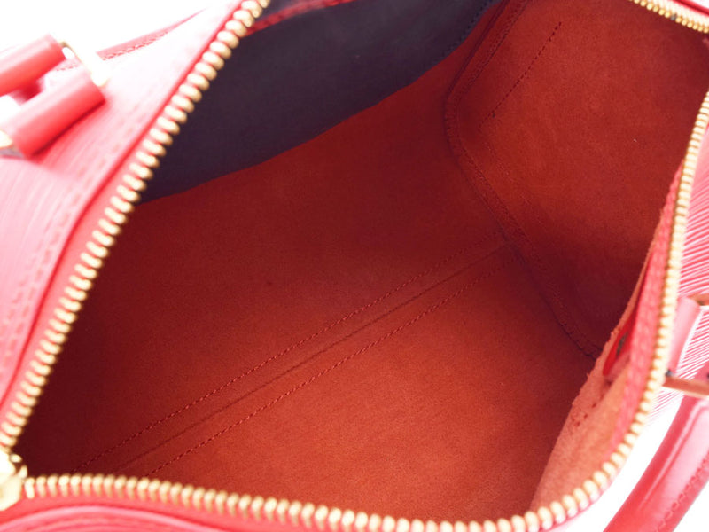 Louis Vuiton, Ephi Speedy 25, Red M43017 Ladies, leather handbag A, LOUIS VUITTON, used for a used silver.