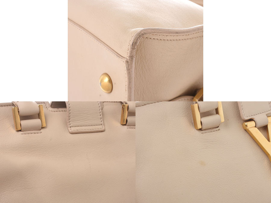 サンローラン プチカバス ベージュ レディース カーフ 2WAY  