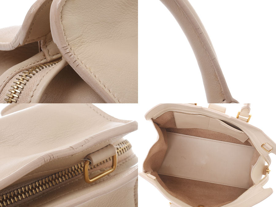 サンローラン プチカバス ベージュ レディース カーフ 2WAY  