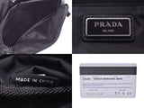 普拉达（Prada）腰包黑色2VL003当前男性女士女士尼龙手提包A级品相良好PRADA Gala二手Ginzo