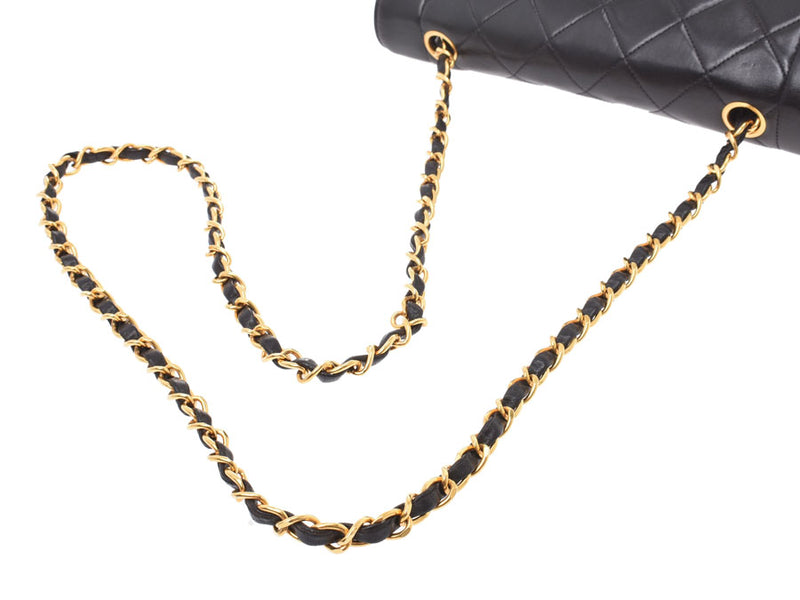 Chanel Matrasse Chain Shoulder Bag Diana Black G Hardware Ladies Lambskin B Rank CHANEL Gala Used Ginzo