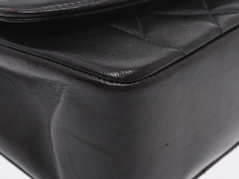 Chanel Matrasse Chain Shoulder Bag Diana Black G Hardware Ladies Lambskin B Rank CHANEL Gala Used Ginzo