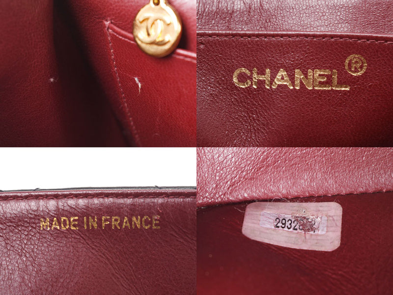 Chanel Matrasse Chain Shoulder Bag Diana Black G Hardware Ladies Lambskin B Rank CHANEL Gala Used Ginzo