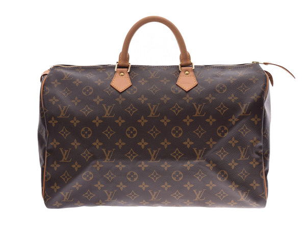 Louis Vuitton Monogram Speedy 40 Brown M41522 Men's Ladies Handbag Boston Bag AB Rank LOUIS VUITTON Used Ginzo