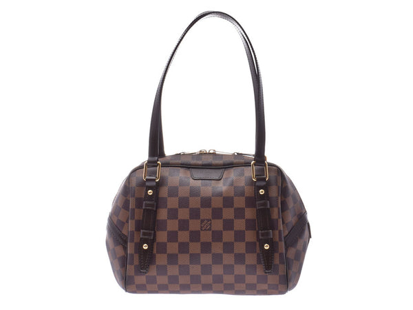Louis Vuitton, Damie, and Livington Brown N41157, the Ladies Handbag, A Rank, LOUIS VUITTON, used in silver.