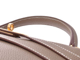 HERMES エルメスケリー32 内縫い 2WAYバッグ 
 エトゥープ ゴールド金具 X刻印(2016年頃)刻印 レディース トゴ ハンドバッグ