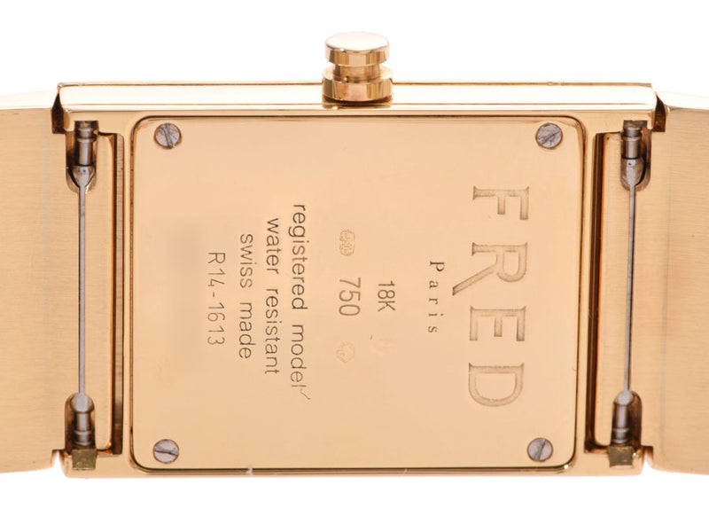 FRED Fred R14-1613 Women's K18YG Watch Quartz Diamond/Champagne Dial A Rank Used Ginzo