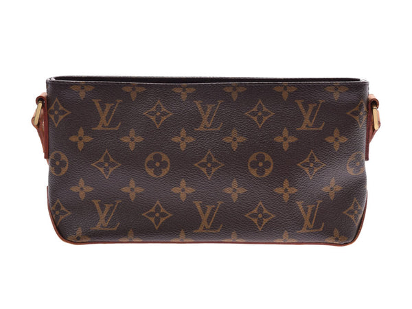 Louis Vuitton monogram, trotar, brown M51240, Ladies, leatherback, B, LOUIS VUITTON, used in silver.