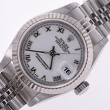 ROLEX Rolex Datejust 69174 Women's SS/WG Watch Automatic Winding White Roman Dial A Rank Used Ginzo