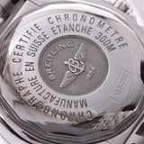 百年灵百年灵计时磨砂进化A13356男子SS手表自动绕组白色表盘排名使用银股票