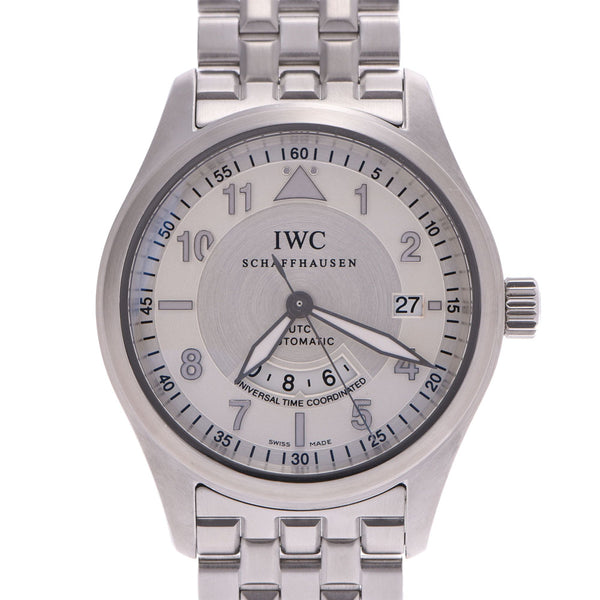 IWC SCHAFFHAUSEN アイダブリューシー シャフハウゼン スピリットファイアー UTC IW325112 メンズ SS 腕時計 自動巻き アイボリー系文字盤 Aランク 中古 銀蔵