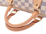 Louis Vuitton Azul Speedy 30 white N41370 women's genuine leather handbag B rank LOUIS VUITTON used silver