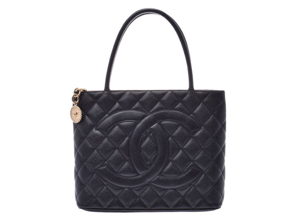 Chanel bag caviar skinny Shoulder Bag Black / Silver