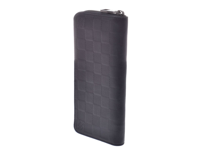 Louis Vuitton Black Damier Infini Leather Zippy Vertical Wallet