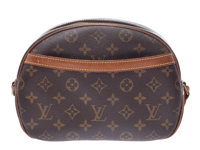 Louis Vuitton monogram blower brown M51221 Lady's real leather shoulder bag B rank LOUIS VUITTON used silver storehouse