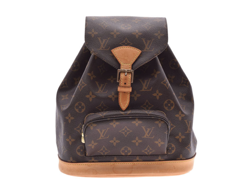 バックパックデイパックルイヴィトンLOUIS VUITTON モノグラム　モンスリMM M51136