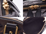 ルイヴィトンエクリプスアルマ BB black / brown M40418 Lady's real leather spangles handbag AB rank LOUIS VUITTON used silver storehouse