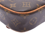 Louis Vuitton Monogram Pochette Ganju Brown M51870 Men Women Ladies Leather Body Bag AB Rank LOUIS VUITTON Used Ginzo