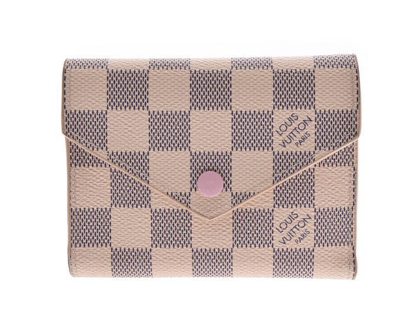 Louis Vuitton, Prince, Port-Fouille Victory, and the pink N64022 Ladies, this wallet, the B Rank LOUIS, LOUIS VUITTON, used in a used silver.