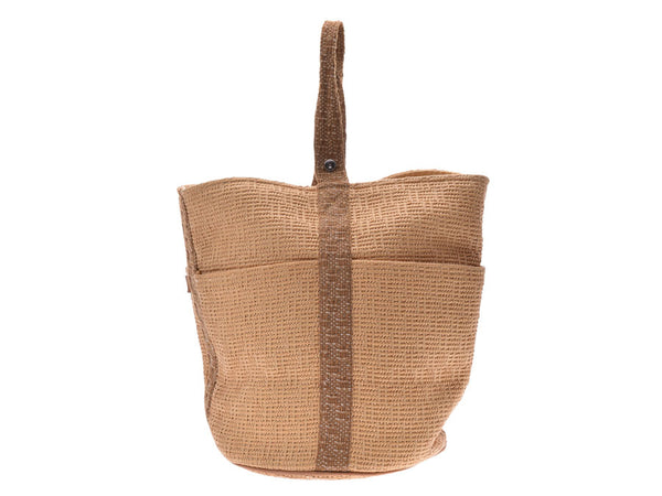 Hermes Saxaw GM Gold Ladies Men's Basket Bag Handbag AB Rank HERMES Used Ginzo
