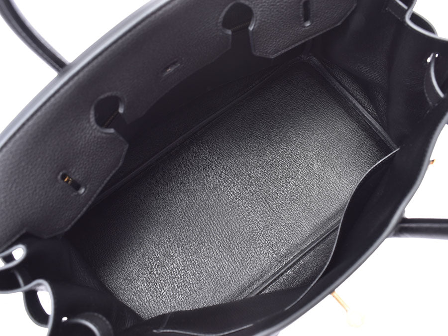 エルメス バーキン35 黒 G金具 X刻印 レディース トゴ ハンドバッグ 新