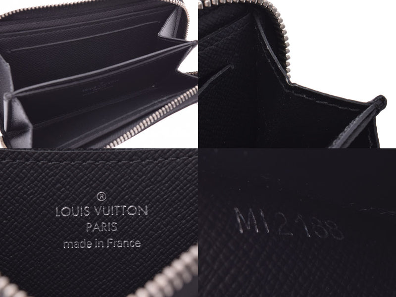 Louis Vuitton Graffiti Zippy Coin Purse Black N63076 Men's Genuine Leather Coin Purse A Rank LOUIS VUITTON Used Ginzo