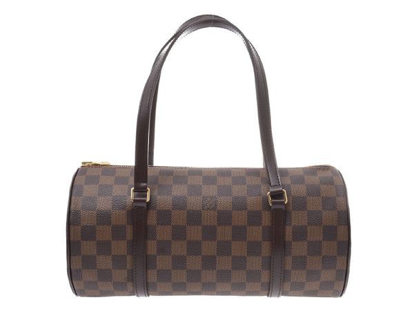 Louis Vuitton Damier Papillon 30 Brown N51303 Women's Genuine Leather Handbag A Rank LOUIS VUITTON Pouch Used Ginzo