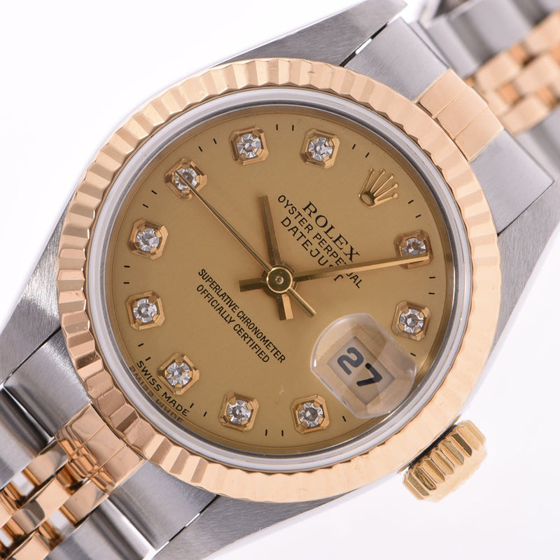 劳力士Rolex Datejust 12P Diamond Ladies YG / SS / Diamond Watch 69173G二手