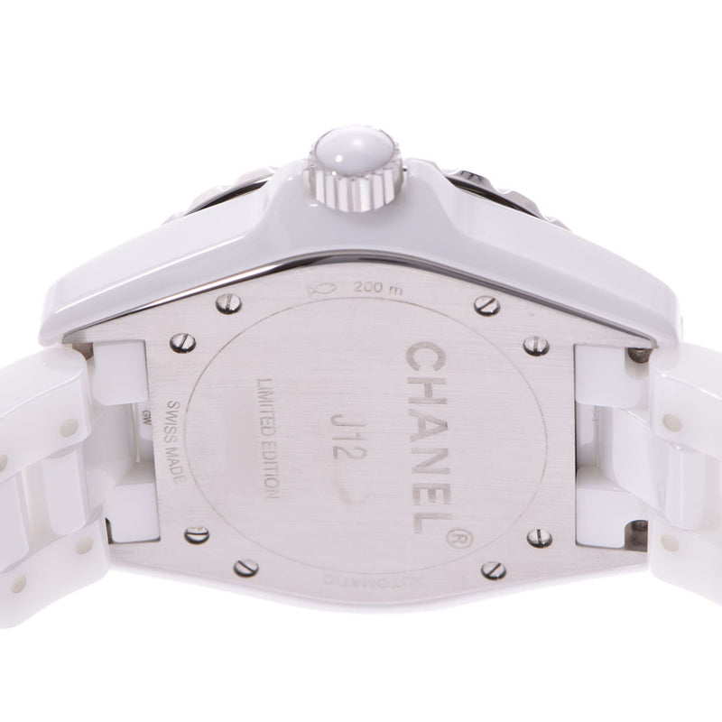 Chanel J12 38mm men's white ceramic watch H4341 CHANEL is used