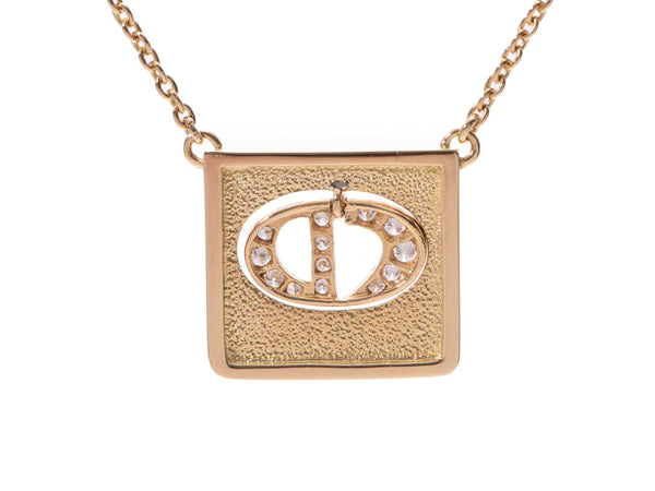 Christian Dior Kristiandiol Ladies K18YG/Diamond Necklace: Class A, Chonzo