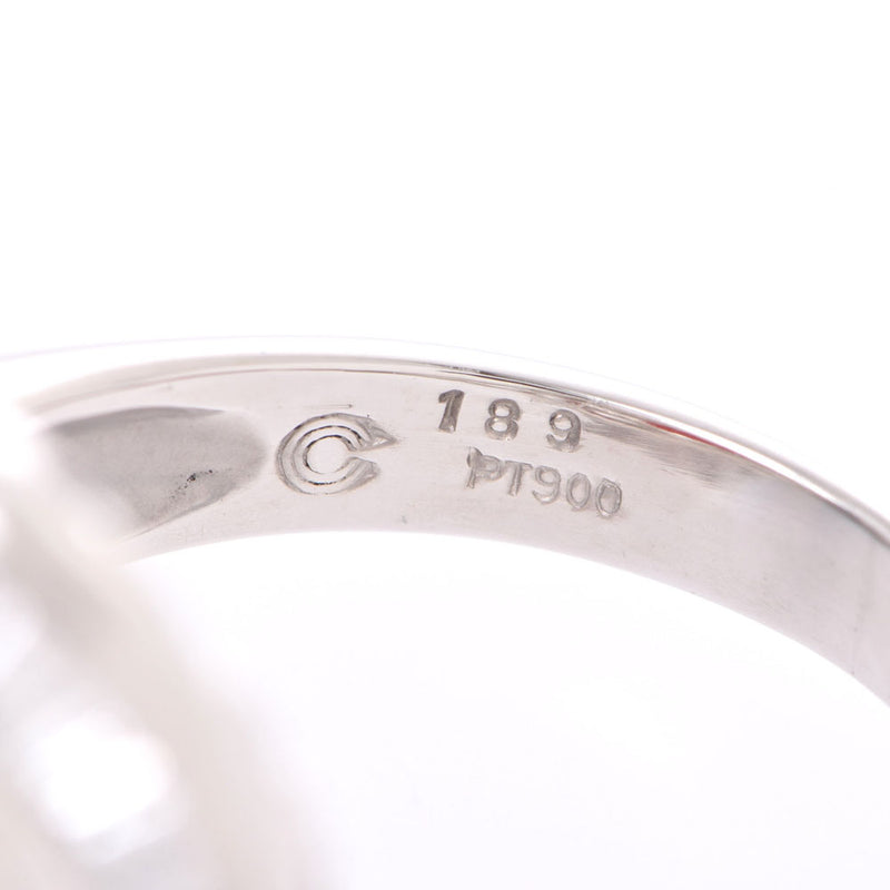 その他 赤珊瑚 ダイヤ0.80ct 9号 レディース Pt900プラチナ リング・指輪 Aランク 中古 銀蔵