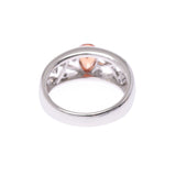 14.5 Ladies Pt900 Platinum Species Diamond Net 0.913ct Diamond 0.12ct Ring Ring A-Class A-Rank used silver