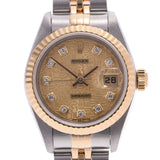 ROLEX Rolex date just    Lady's YG/SS/ diamond watch 69173G is used