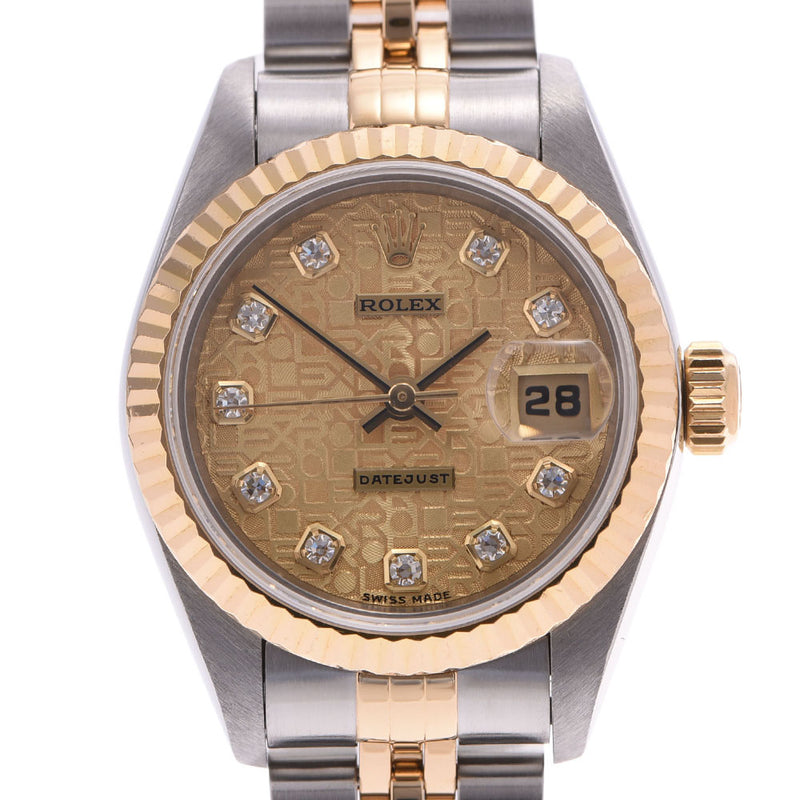 劳力士Rolex Datejust Ladies YG / SS / Diamond Watch 69173G二手