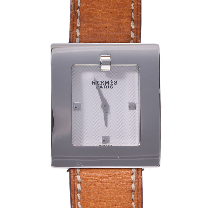 シルバーホワイト【新品仕上げ】エルメス 腕時計 ベルトウォッチ BE1.210