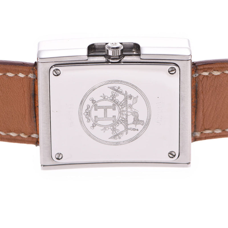 HERMES Hermes Belt Watch Women's SS/Leather Watch BE1.210 Used